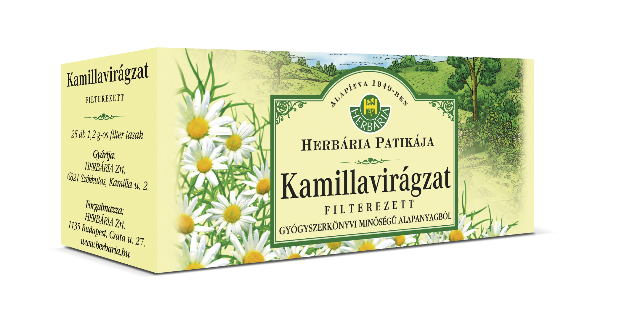 Kamillavirágzat filterezett 25dbx1g